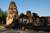 Thailand, Old Sukhothai - Wat Phra Pai Luang. Khmer style prang 